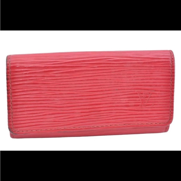 ♥️Louis Vuitton Red Epi Multicles 4 Key Case Holder | PRELOVED!!♥️ - Picture 1 of 16